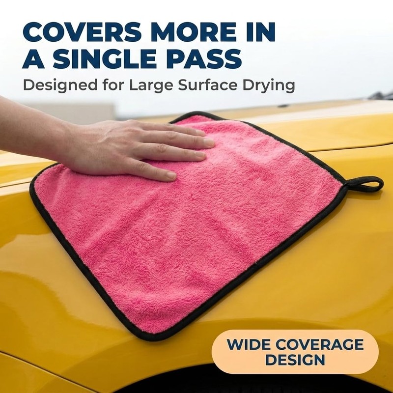 Microfiber Cleaning Cloth 5 Pcs 11.8 x 11.8 Inch Dual