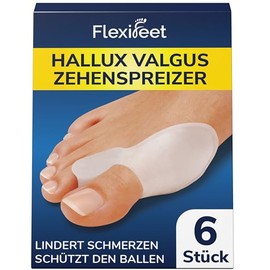 Hallux Valgus Correction Toe Separator for the Big Toe, Pack of 6 Toe Separators, Hallux Valgus, Bunion Correction, Bandage Universal Size, Women, Men, 0% BPA