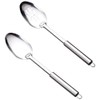 Solid and Slotted Spoons Set 12.7 Inch Stainless Steel Cooking