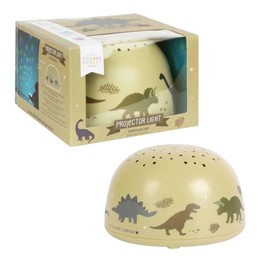 Little Lovely – Dinosaurs Projector Light – Wireless Night Lamp – LED – Khaki – 30 Minute Timer Function - Eco-Friendly – BPA Phthalate Free - For Babies and Toddlers - 001791