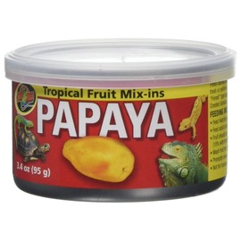 Zoo Med Tropical Fruit Mix-ins Papaya Reptile Food, 3.4-Ounce