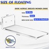 Treela 20 Pack Floating Shoe Shelves for Wall Acrylic Clear