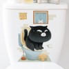 Fujitoya Toilet Wall Decor, Plants, Cats, Scandinavian Wall Decor, DIY,