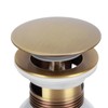Brass Popup Drain Stopper Bathroom Basin Sink Draining Without Overflow