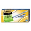 Round Stic Ballpoint Stick Pen, Blue Ink, Medium, Dozen