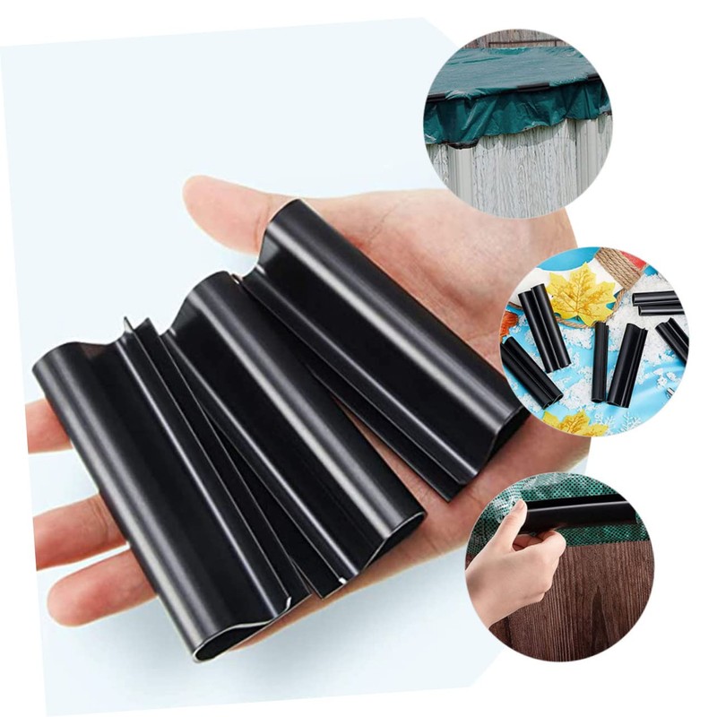 Levemolo 24pcs Wear-Resistant Pool Cover Clips Fixators for Above Ground