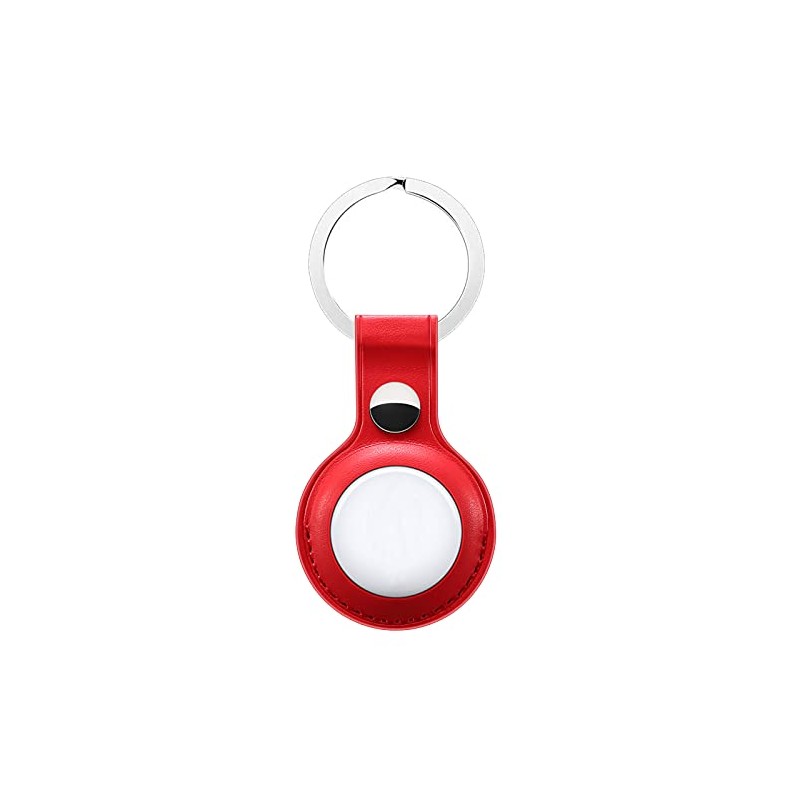 Yiunssy Protective Case for Airtag (2021), Key Ring Anti-Scratch Leather