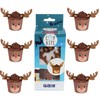 PME Cupcake Decorating Kit with Edible Toppers, Reindeer