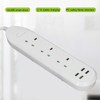 Power Strip Extension Long Cord 2500W Multi Functional with USB