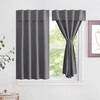 NICETOWN Portable Blackout Small Curtains for Kitchen, Thermal Lnsulated Self-Adhesive