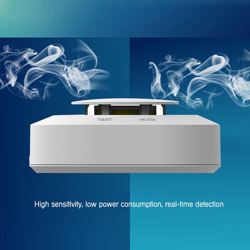 Wireless Smoke Alarm Detector Independent Smoke Sensor Home Security Smart