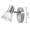 Eglo Dakar 1 Ceiling Light Spotlight Steel E14 Matte Nickel