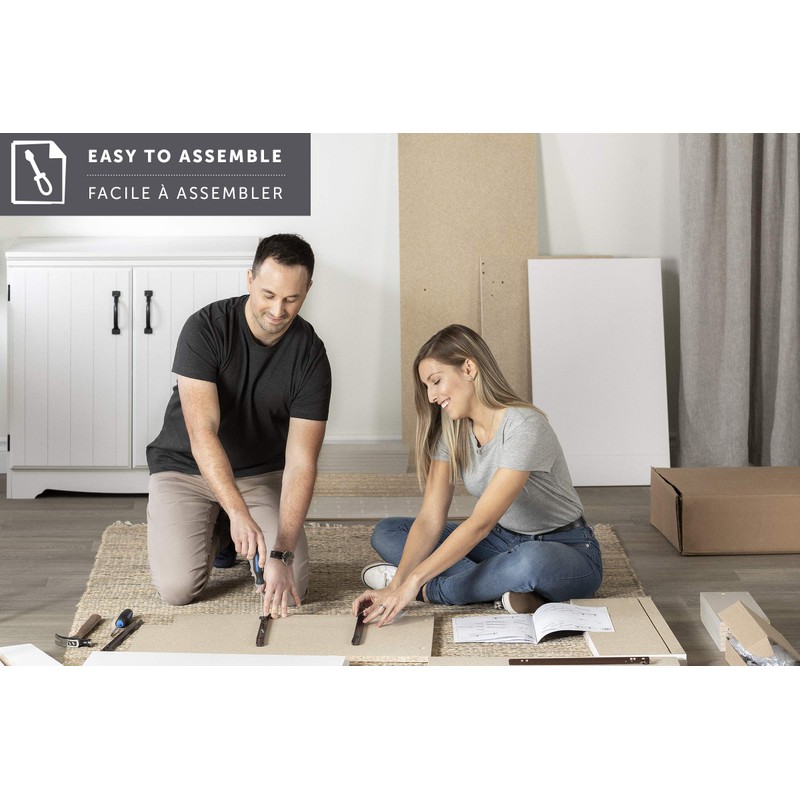 South Shore Axess 4-Shelf Bookcase, Standard, Pure White