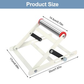 CAINCAY Adjustable Cutting Machine Support Frame Table Saw Stand with Roller Height Adjustable 55-135mm Metal Cutting Machine Work Support Stand Foldable Metal Cutting Machine Attachment
