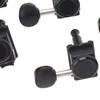 6PCS Set Locking Tuning Key Peg Black Color Zinc Alloy