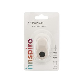 INNSPIRO Figure Die Cutter Eva Foam Punch Scalloped Circle 16mm Hole Punch for Scrapbooking, DIY Crafts, Card Making