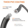 Security Cable with Loops, 10MM Heavy Duty Lock Cable, 4FT