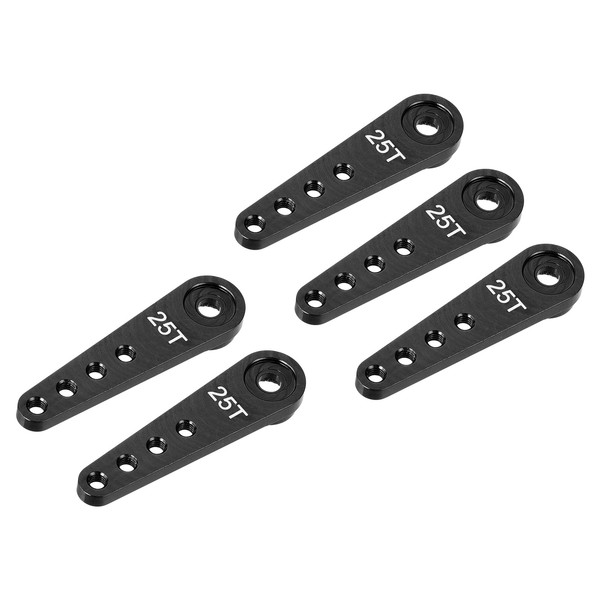 MECCANIXITY 5 Pcs Aluminum Servo Horn Long 25T Steering Arm