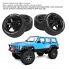 4Pcs 1/10 RC Tires Plastic Rubber Smoothly Surface Strong Cushioning