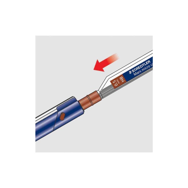 STAEDTLER MARS Feinmine Marsmicro 0,5 HB 12 Minen im Etui