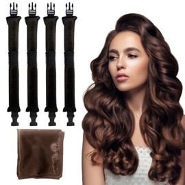HAIOLORPRO Rizador De Pelo Sin Calor De Terciopelo, Rizadores De Pelo Nocturnos Para Dormir, Varillas Para Secado Nocturno, Rizadores Sin Calor Para C