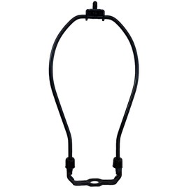 Urbanest 8.5" Set of 2 Heavy Duty Harp Fitter For Lamp Shades with Saddle, Black Nickel