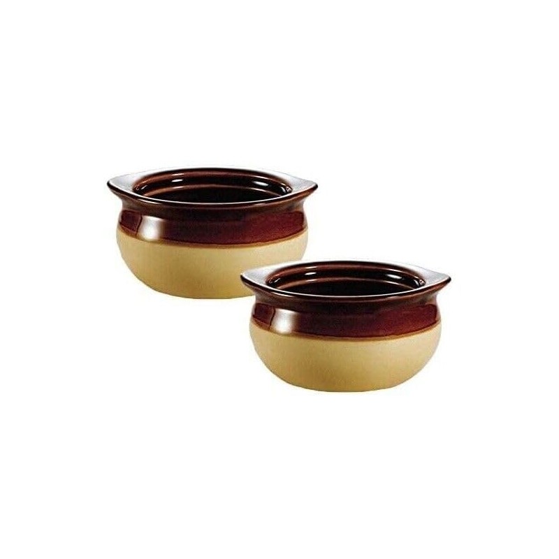 Great Credentials French Soup Crock Bowl, 12 oz, Set of