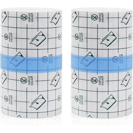20 Metros Vendaje Impermeable, BetterJonny Elástico Transparente Vendaje Adhesivos Transparentes parche impermeable protector de ducha vendaje de tatuaje, 2 Rollos de 10m x 10cm