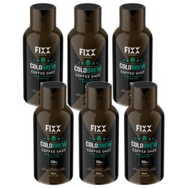 픽스 콜드브루 커피샷 슈가프리 고함량 카페인 150mg 6병 Fix Cold Brew Coffee Shot Sugar-Free High Caffeine 150mg 6 Bottles