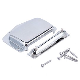 Zinc Alloy Electric Guitar Bridge Cover with Tailpiece Compatible 6 String LP Style Guitar(Silver) Playing Accessories Performance Parts