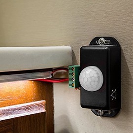 Dovhmoh Motion Sensor Switch, 12V 24V PIR Sensor, LED Switch Controller for Flexible LED Strip Light, 2 Pack