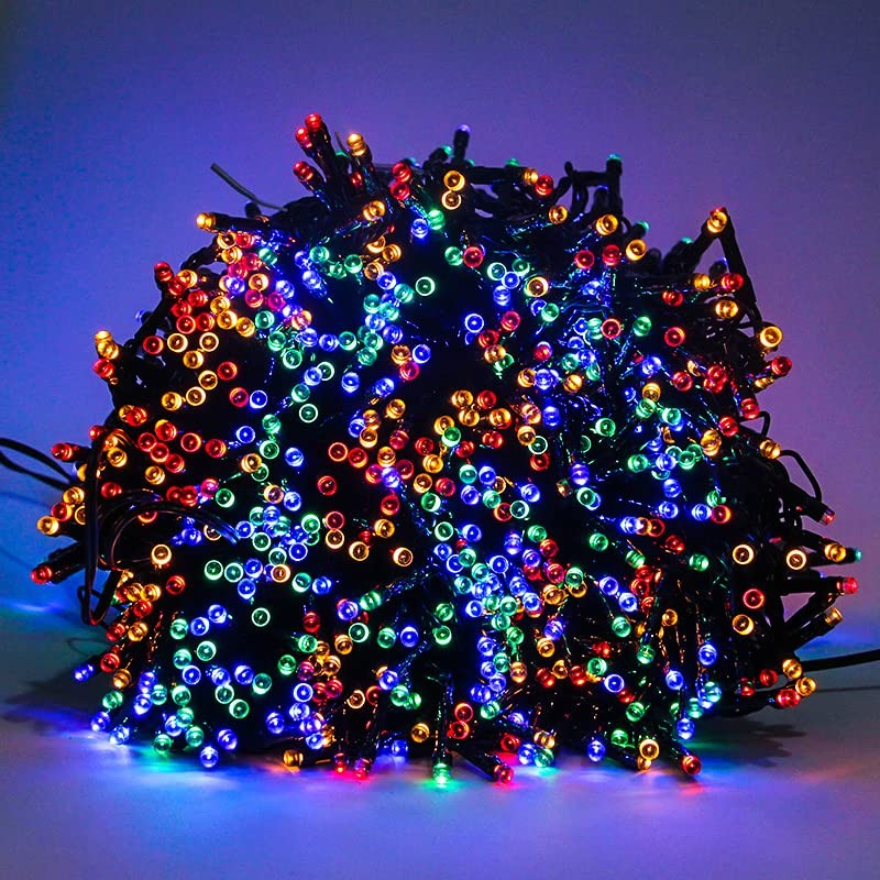 RunQiao Solar Fairy String Lights Outdoor Garden Waterproof 164ft/ 50m
