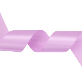Baocuan 1-1/2 inch Lilac Satin Ribbon 50 Yards Solid Fabric Ribbons Roll for Wedding Invitations, Bridal Bouquets, Sewing, Party Decorations, Gift Wrapping and More