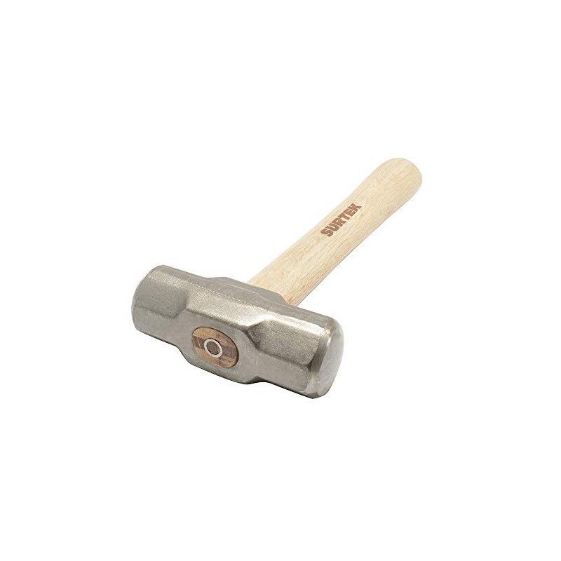 SURTEK 2lb Octagonal Sledge Hammer - 12" Short Wooden Handle