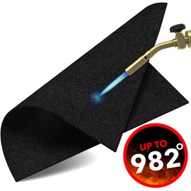 Fireproof Underlay 30 x 30 cm - Heat Protection Mat Heat-Resistant up to 982 °C - Soldering Mat as Fireproof Mat for Safe Fire Protection - Fire Protection Mat as Ideal Fire Protection