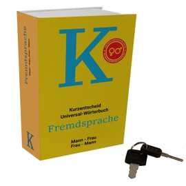 Kurzentscheid Booksafe - Secret Hiding Place for Valuables Perfect Book Hiding Dictionary Translation Man Woman