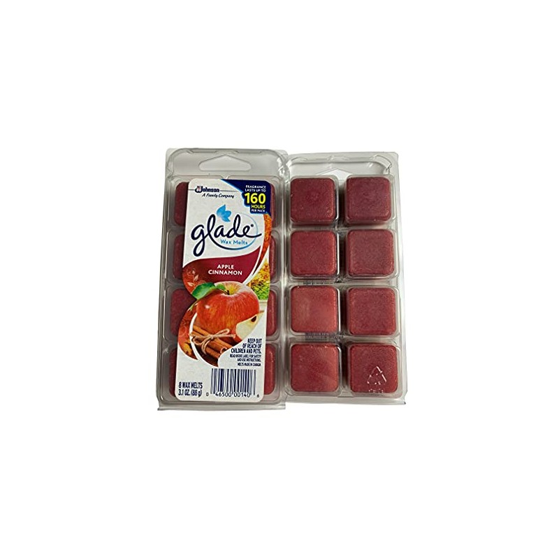 Glade Wax Melts Apple Cinnamon 8 ct. (Pack of 2)