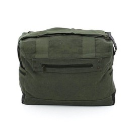 Rothco Vintage Outback Messenger Bag Olive Drab Canvas w/ Leather 14.5" X 11" X 5.5"
