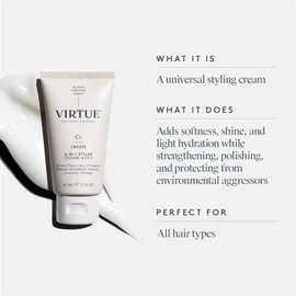Virtue Create 6-in-1 Styling Cream, Heat Protectant, Frizz-Control