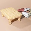 URFORESTIC Solid Wood Bed Step Stool Super Large/Bedside Steps for