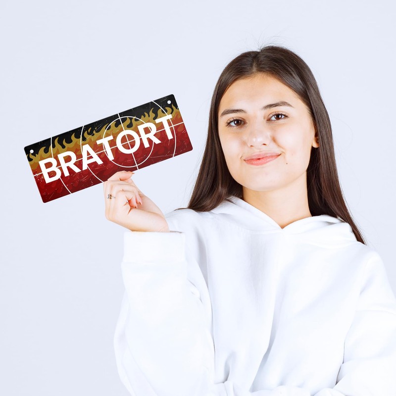 Bratort Metal Sign L 10.5 x 28 cm for the