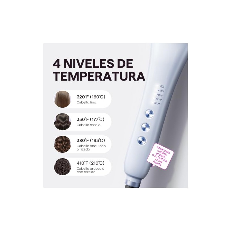 Wavytalk Steamline Pro cepillo alisador vapor, suave y menos daño