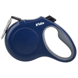 Fida Retractable Dog Leash, 10ft Heavy Duty Pet Walking Leash for X-Small Dog or Cat up to 18 lbs, Tangle Free. One-Hand Brake (X-Small,Navy Blue)