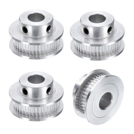 uxcell 4pcs GT-2 40T Pulley Synchronous Wheel 8mm Bore, Aluminum Timing Pulley 40 Teeth, Fit Width 6mm Timing Belt for 3D Printer CNC Machine