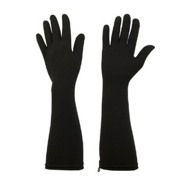 Foxgloves Elbow Length Gardening Gloves Elle Glove (Crow Black, Large)