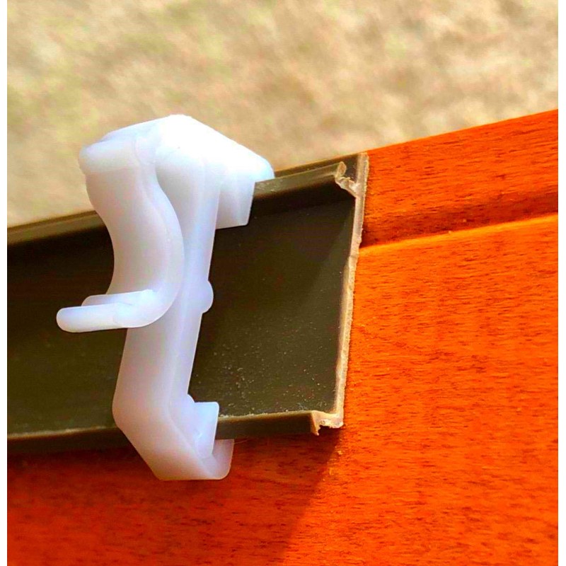 20pcs Hidden Valance Clips 1" Mini Window Blinds Clips White