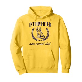 Introverted Anti Social Club Pullover Hoodie