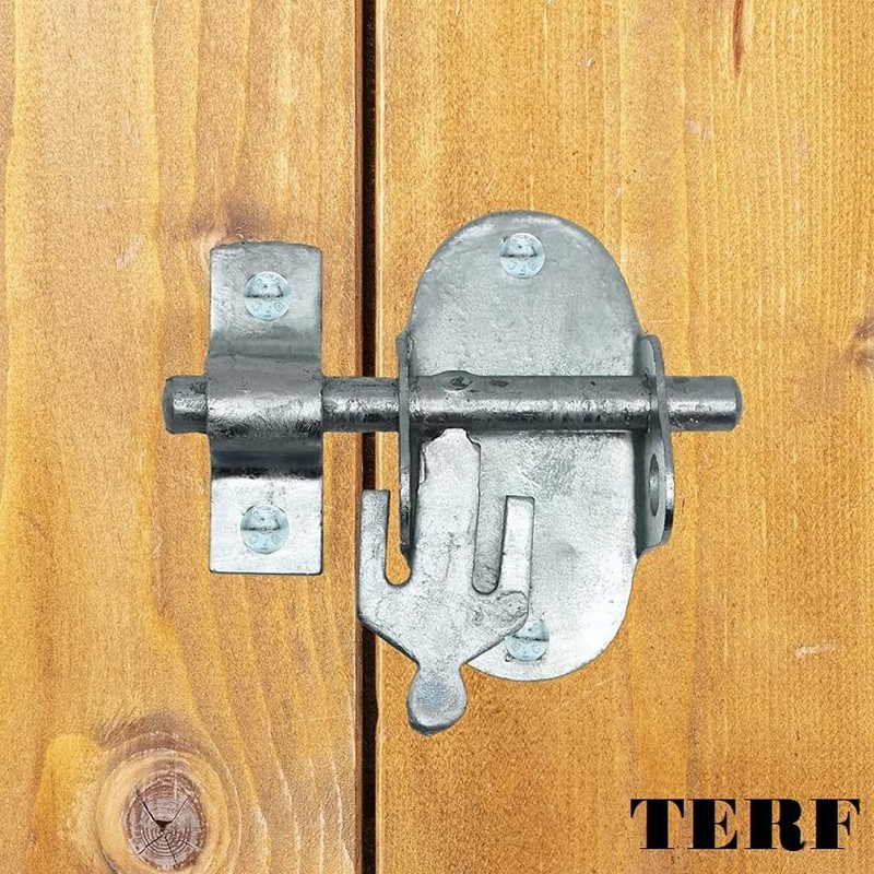 TERF® Heavy Duty Oval Padlock Sliding Bolt Galvanised 100mm (4