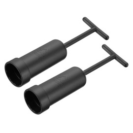 sourcing map G9 Socket Ring Removal Tool Light Replacing Accessories, Black PVC, Pack of 2