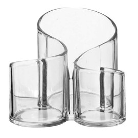 AllBright Pen Holder Pen Holder Pen Stand Trinket Organizer Pen Pencil Brush Stationery Storage Desk Desk Organizer Transparent